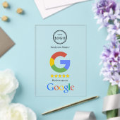 Invitations En Acrylique Carte de visite avec lien QR Code pour avis Google (Insitu (Mariage))