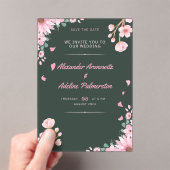 Invitations En Acrylique carte d'invitation (In situ (ordinateur de poche))