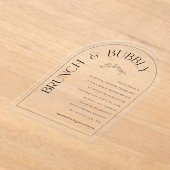 Invitations En Acrylique Carte d'invitation Acryllique Luxe Fête des mariée (Poser)