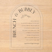 Invitations En Acrylique Carte d'invitation Acryllique Luxe Fête des mariée (Recto)