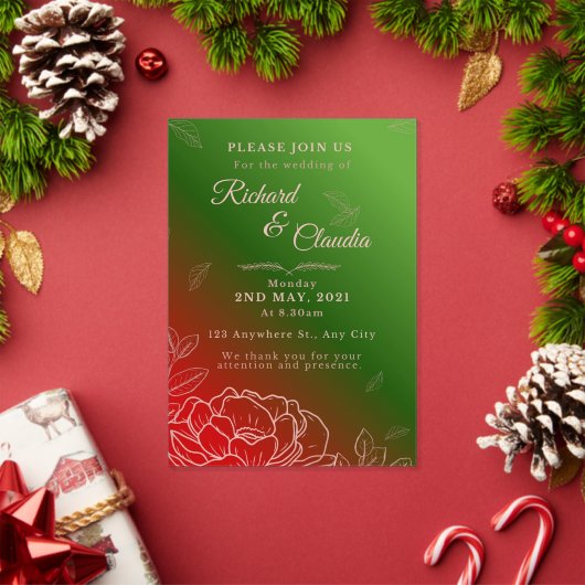 Invitations En Acrylique Carte d'invitation de mariage (Insitu (vacances))