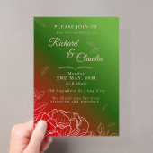 Invitations En Acrylique Carte d'invitation de mariage (In situ (ordinateur de poche))