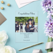 INVITATIONS EN ACRYLIQUE CARTE D'INVITATION PHOTO DE DIPLÔME (Insitu (Mariage))