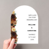 INVITATIONS EN ACRYLIQUE CARTE MARIAGE CLASSIQUE (In situ (ordinateur de poche))
