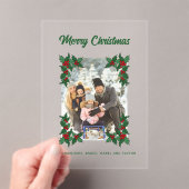 Invitations En Acrylique Carte photo de vacances personnalisé avec accents  (In situ (ordinateur de poche))