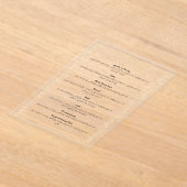 Invitations En Acrylique Carte Simanim Feuille Rosh Hashana (Poser)