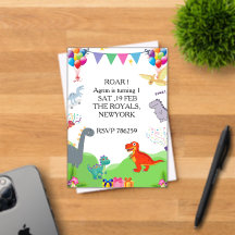 Carton d'invitation d'anniversaire pour enfants av