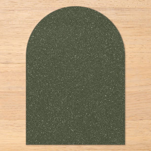 Invitations En Acrylique Carton d'invitation en acrylique vert mousse tache