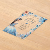 Invitations En Acrylique Cartons d'invitation Quinceañera en acrylique robe (Poser)