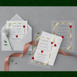 Invitations En Acrylique Casino de luxe Las Vegas Poker Mariage or<br><div class="desc">Ces Invitations Acryliques Premium (Clear ou Frosted) sont parfaites pour créer des impressions durables et exquises. Glam Casino Royale, design de carte à thème art déco. Il présente un style art déco vintage, un cadre rompu de Roaring des années 1920 avec fausse feuille d'or Fleur-de-lis, coeurs rouges, Q (de Queen)...</div>