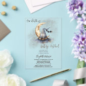 Invitations En Acrylique Casquette de sorcière Lune Halloween Fête des mari (Insitu (Mariage))