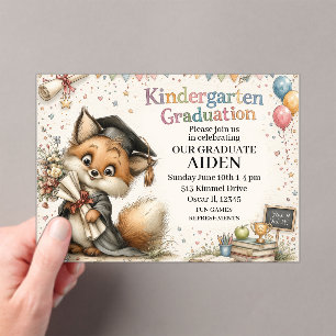 Invitations En Acrylique Célébration des débuts lumineux