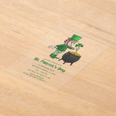 Invitations En Acrylique Célébrez la Saint-Patrick (Poser)