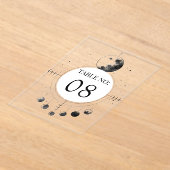 Invitations En Acrylique Celestial Black Moon Wedding Acrylic Table Number (Poser)