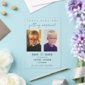 Invitations En Acrylique Ces enfants se marient sauf la date (Insitu (Mariage))