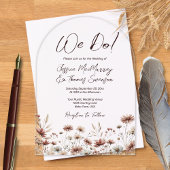 Invitations En Acrylique C'Est Ce Que Nous Faisons ! Russe Bohême Sienne Fl