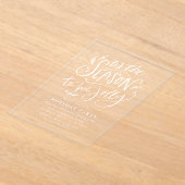 Invitations En Acrylique 'C'est la saison d'être Jolly Holiday Party (Poser)