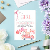 Invitations En Acrylique C'est une fille ! (Insitu (Mariage))