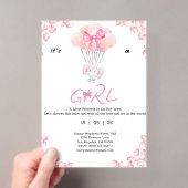 Invitations En Acrylique c'est une fille. douche de bébé sucrée (In situ (ordinateur de poche))