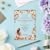Invitations En Acrylique Champagne Beige Boho Quinceañera (Insitu (Mariage))