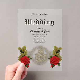 Invitations En Acrylique Charme mystique Viking avec des nœuds celtiques él