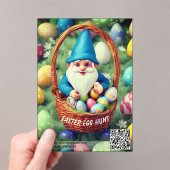 Invitations En Acrylique Charming Gnome & Basket Easter Egg Hunt (In situ (ordinateur de poche))
