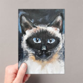 Invitations En Acrylique chat siamois (In situ (ordinateur de poche))
