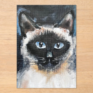 Invitations En Acrylique chat siamois