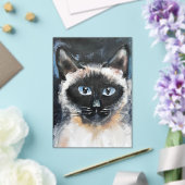 Invitations En Acrylique chat siamois (Insitu (Mariage))