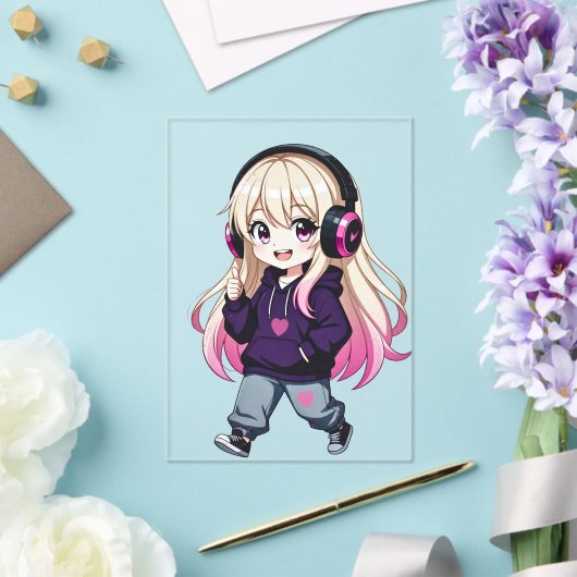 Invitations En Acrylique Chibi Funny (Insitu (Mariage))