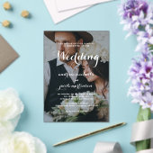 Invitations En Acrylique Chic Calligraphie Script Mariage photo classique (Insitu (Mariage))