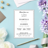 Invitations En Acrylique Chic Elegant Memorial Service Design (Insitu (Mariage))