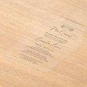Invitations En Acrylique Chic Elegant Mis Quince Script & Quinceañera Crown (Poser)