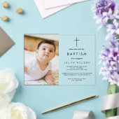 Invitations En Acrylique Chic Gold Baptism photo (Insitu (Mariage))