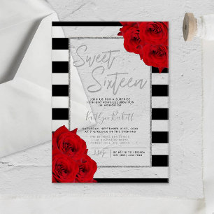 Invitations En Acrylique Chic Moderne Luxe Chut... Fête d'anniversaire pour