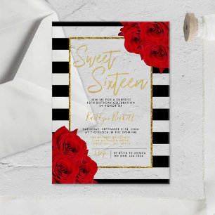 Invitations En Acrylique Chic Moderne Luxe Chut... Fête d'anniversaire pour