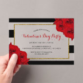 Invitations En Acrylique Chic Moderne Luxe Saint Valentin (In situ (ordinateur de poche))
