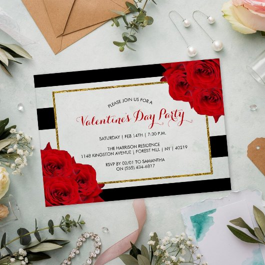 Invitations En Acrylique Chic Moderne Luxe Saint Valentin