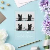 Invitations En Acrylique Chic Photo Collage Wedding Save The Date (Insitu (Mariage))