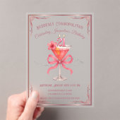 Invitations En Acrylique Chic Suddenly Cosmopolitan 21e Anniversaire (In situ (ordinateur de poche))