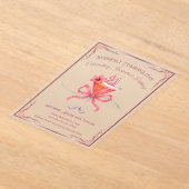 Invitations En Acrylique Chic Suddenly Cosmopolitan 21e Anniversaire (Poser)