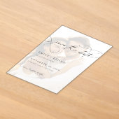 Invitations En Acrylique Chic Superposition de Photo de Mariage Script Enre (Poser)