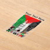 Invitations En Acrylique Children of Gaza Painting Palestine Flag  (Poser)