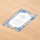 Invitations En Acrylique Chinoiserie Floral Border Graduation ID1098 (Poser)