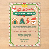 Invitations En Acrylique Christmas Cookie Exchange & Recette Swap Party (Recto)
