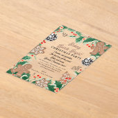 Invitations En Acrylique Christmas Cookie Swap Baking Spirits Bright (Poser)