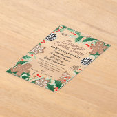 Invitations En Acrylique Christmas Cookies Holiday Baking Cookie Swap (Poser)