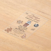 Invitations En Acrylique Christmas Cookies Holiday Baking Cookie Swap (Poser)