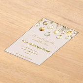 Invitations En Acrylique Christmas party  (Poser)