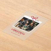 Invitations En Acrylique Christmas Present Photo (Poser)